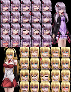 結月ゆかり&弦巻マキ 立ち絵素材