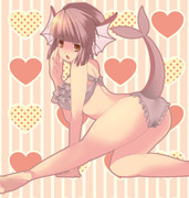 色シャワーズ【ポケ擬人化】