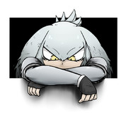 静画を監視するハシビロコウさん