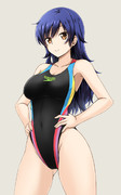 競泳水着少女