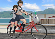 大きな軍港の在る町で見た風景【とらはぜ式磯波/浦波】