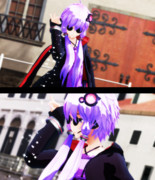 仕上げに塩を振るゆかりさん