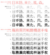 略字GSゴシック