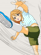 ボール蹴ってくれ？…本気でいくぜ！