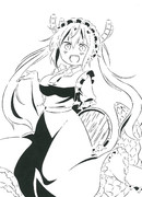 【切り絵】小林さんちのメイドラゴン トール