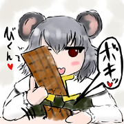 板チョコなら、２枚だけ残ってるがね