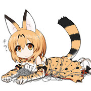 毛糸玉に絡まったサーバルちゃん