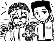 KMRに釣りを教えてもらうKMR