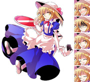 バトルっぽいカナ立ち絵 表情差分