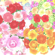 花とミクちゃん。