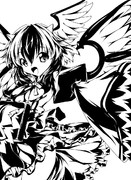 【切り絵原画】 朱鷺子