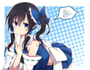 蒼い楽園の素敵な巫女さん