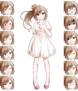 さとうささら立ち絵リメイク 表情差分