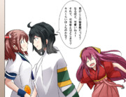 提督と秘書艦の関係を探る松風さん