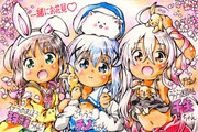 【ごちうさ×うらら×ステま】一緒にお花見！