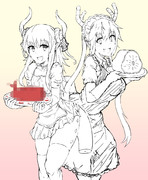 藤丸さんちのメイドラゴン（えりちゃん）withトールたん