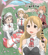 日本の花見を楽しむイタリアンズ