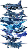 飛行機集合絵