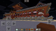 【Minecraft PE】石清水八幡宮 外観 （夜間）