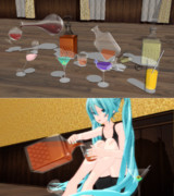 【モデル配布】 液面調整グラス・デキャンタセット【MMD】