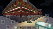 【Minecraft PE】石清水八幡宮 外観 南西側 （夜間）
