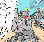 なにかに襲われるアードウルフくん