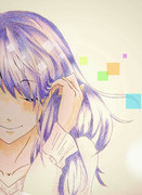 髪を耳にかける ニコニコ静画 イラスト