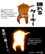 踊るターキーモデル