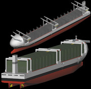 6,500TEU class geared container ship