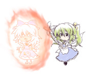 チルノは大妖精のバフによって日焼けしてパワーアップした説