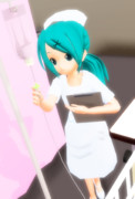 〇〇さーん、点滴チェックさせてくださいねー。【#1rtごとに1枚MMD作ってやんよ… 2/22】