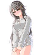 一枚しか着てない榛名