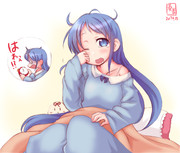 わんどろ寝起きのさみちゃん