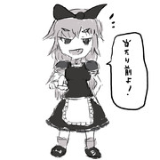 モノクロ上海人形