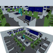 【MMD-OMF7】お試し版CICステージ【モデル配布】