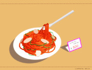 【MMD-OMF7】食品サンプルのナポリタン