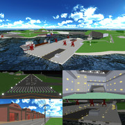 【MMD-OMF7】イレシア島要塞【配布】