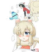 かばんくんとばかり話すボスにご機嫌ナナメな女将パカ