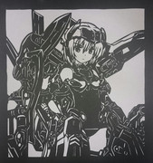 【切り絵】フレズヴェルク【フレームアームズ・ガール】