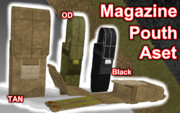 Magazine Pouth Aset【MMDモデル配布】