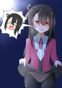 闇千景に身体を憑依されて自由が効かないまま夜な夜な男性を襲う千景