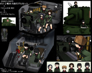 MMD-OMF7】KV2戦車_内装モデルセット