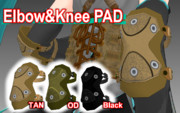 Elbow & Knee Pad 【MMDモデル配布】
