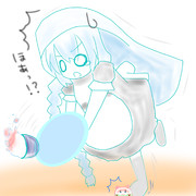 メイドの日落書き