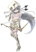 スケルトン擬人化透過素材。