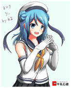 汗に牛乳石鹸の香りが仄かについてそうな浦風さん。