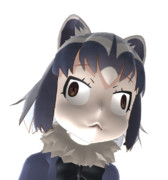 水場でわたあめ全部溶かしたフレンズの顔