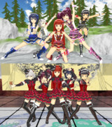 【MMDモデル】チェックMYノート&ラレーヌルージュ：魔王エンジェル&レッドショルダー