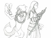 氷の剣士と呪い師