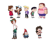 「怪奇ゾーン グラビティフォールズ」のキャラクターを性転換させてみた。